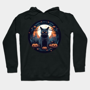 American Shorthair Black Cat Halloween, Cat Lover Hoodie